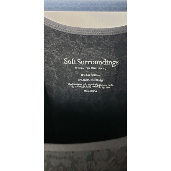 Soft Surroundings Tank Top Cheetah Print OS Black Stretch USA Hipster Gothic - Picture 2 of 3